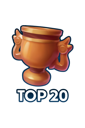 Platz unter den TOP 20 in einem Turnier